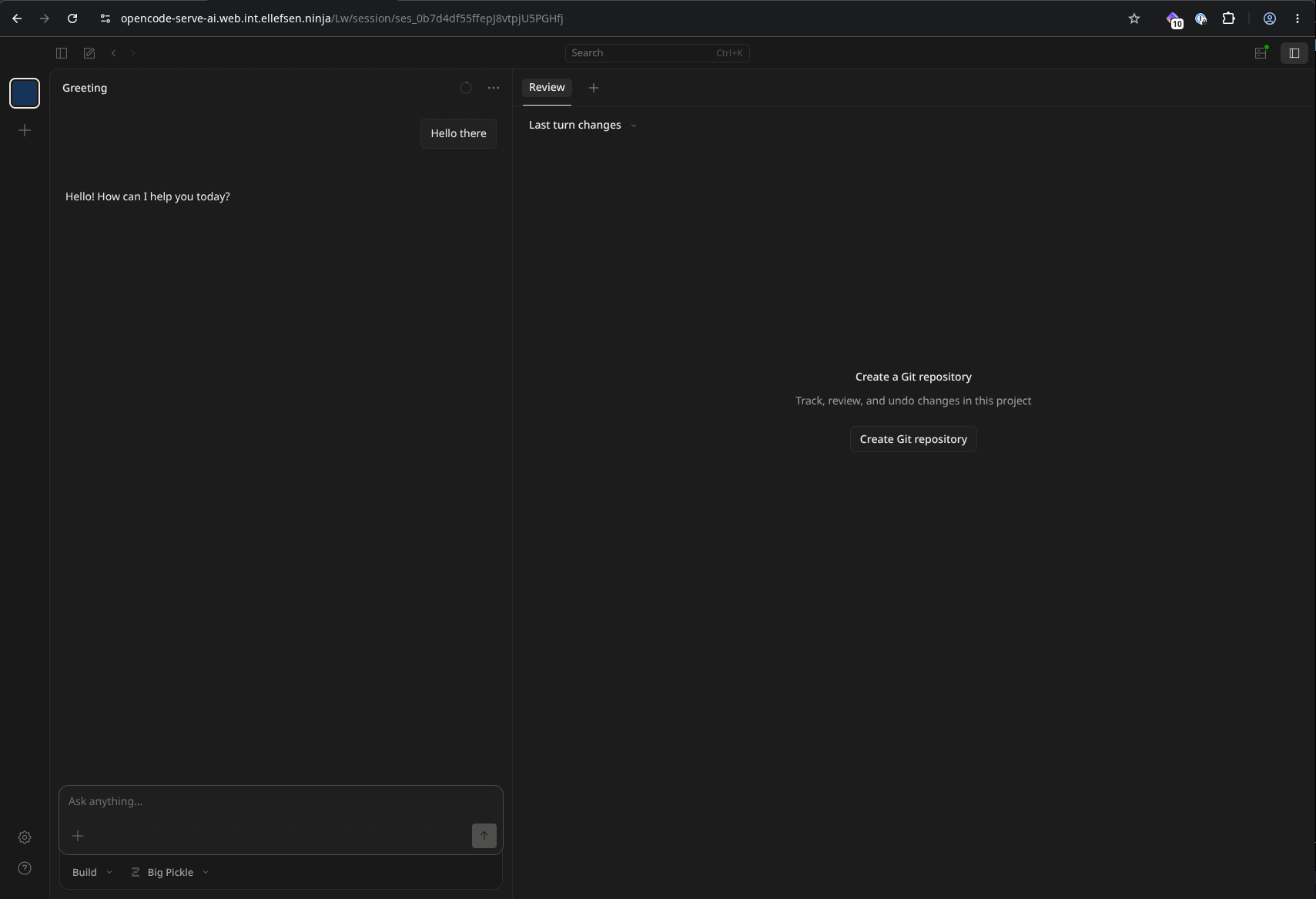 Opencode Web UI on Nimbus